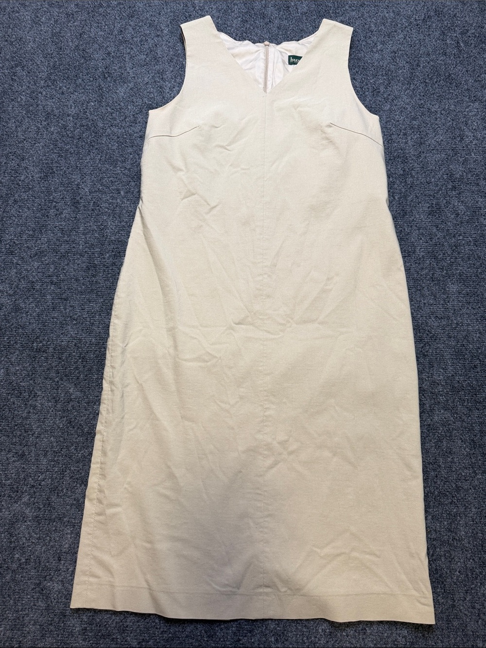 Harve Benard Cream Sleeveless V-Neck Maxi Dress